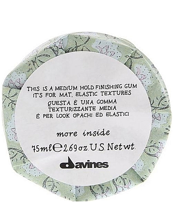 Davines More inside Medium Hold Finishing Gum - Эластик гель для матовых подвижных текстур, 75 мл - hairs-russia.ru